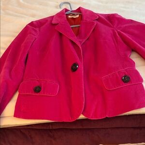Talbots Fuchsia Corduroy Blazer